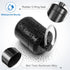 4 Pack Ear Plug Carrying Case Keychain, Waterproof Metal Small Pill Holder for Earplugs, Pills, Jewelry (Black, Blue)