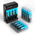 Kratax 1.5V Rechargeable AA Batteries 12 Count 3500mWh AA Rechargeable Lithium Batteries with