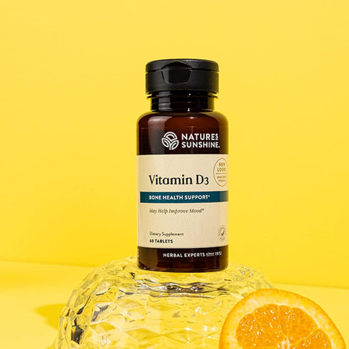 Nature's Sunshine Vitamin D3, 180 Tablets, Supports Bone Health & Overall Health, May Improve Mood