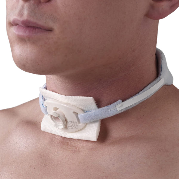 TIDI Posey Foam Trach Tie – Medium – 12 Ties (Pack of 1) – Tracheostomy Tube Holder for Home Care (8197M)