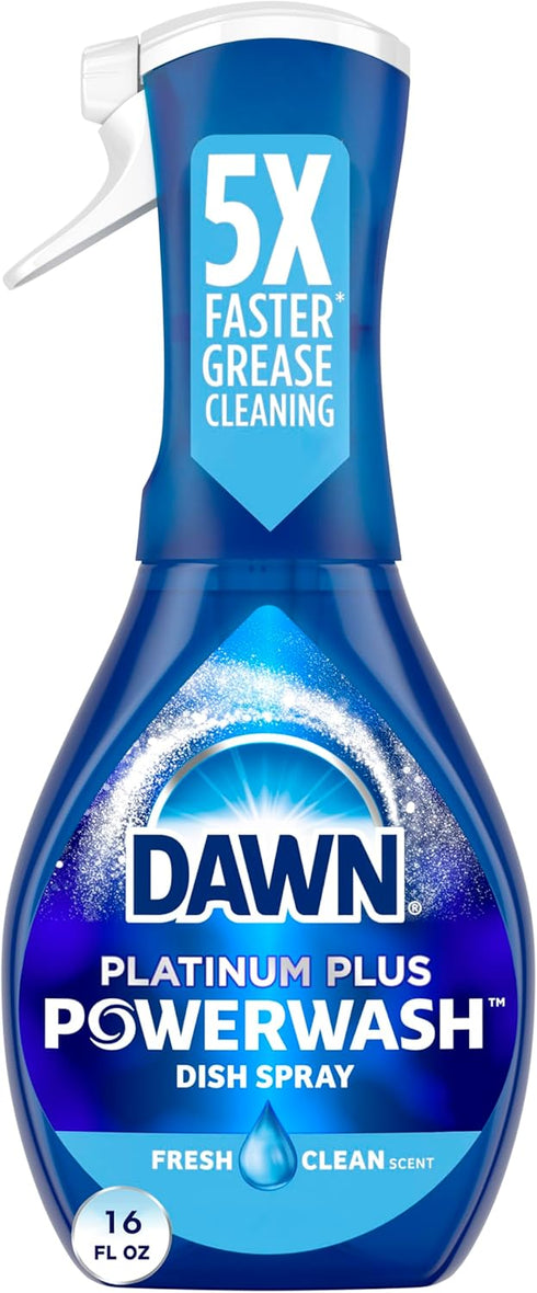 Dawn Platinum Powerwash Dish Spray, Fresh Scent, 16 Fl Oz.