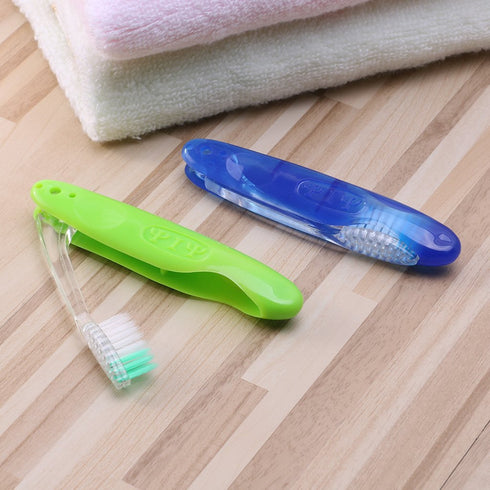 WOEIFGV 1pc Foldable Soft Hair Portable Toothbrush Travel Camping Hiking Outdoor