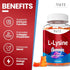 L-Lysine 1000mg Gummies - Supports Skin, Lip,Vegan, Gluten Free, Vitamins for Kids & Adults Tissue Health & Immune System, Chewables, Amino Acid Vitamin Supplement & Complex Supplements, Non-GMO
