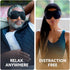 Nidra Contoured Eye Mask for Side Sleepers - 100% Light Blocking Sleep Mask for Travel & Lash Extensions, Purple