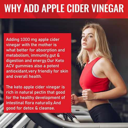 RTMGOB Gummy, B12, 1000 Supplement-60 Gummies Apple Cider Vinegar Vitamin mg, Apple Flavor, Vegan, Non-GMO, Gluten Free