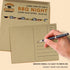 A7 Blank Grocer Brown Kraft Note Cards & Envelopes – Heavy Flat Cards for Wedding and Birthday Invitations (25 per Pack)