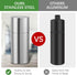 Small Metal Pill Holder Keychain, Waterproof Mini Stainless Steel Pill Case Organizer for Travel Purse Pocket