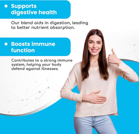 Probiotic Supplement / Infinite Health - 90 Easy to Swallow Capsules, All Natural, Relieves Digestive Problems & Gas
