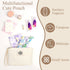 SIDESUGAR Waffle Canvas Period Pouch First Period Kit Bag Small Discreet Menstrual Cup Pad Pouch Cute Sanitary Napkin