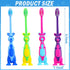 Gerrii 100 Pcs Kids Toothbrush Bulk with Soft Lovely Little Kangaroo Design, Individually Wrapped with Covers & Suction
