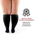 BAMS Plus Size Calf Compression Sleeve for Women & Men, Viscose from Bamboo Extra Wide Leg Support for Shin Splints,