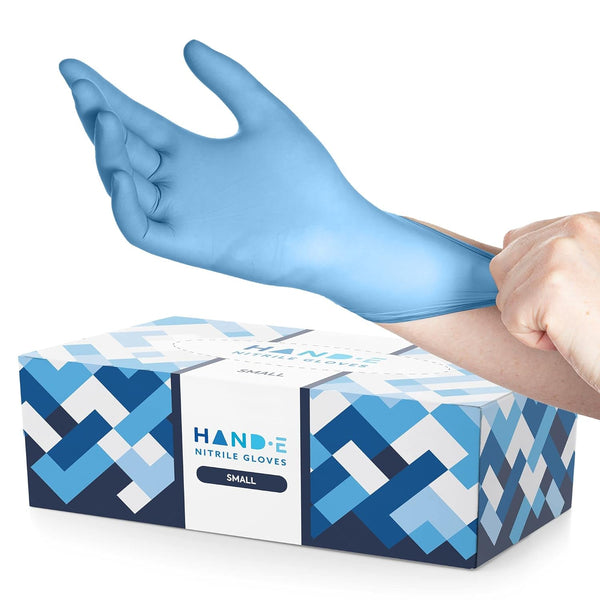Blue Nitrile Disposable Gloves, Small, 200 Count, Latex Free Medical Exam Gloves, Powder Free Food Safe