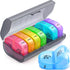 ZIKEE Weekly Pill Organizer, AM PM Pill Box with 7 Detachable Cases, BPA-Free, Portable 7 Day Storage for Medication