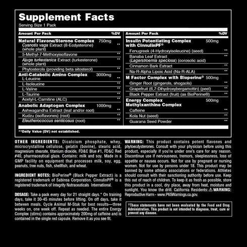 Animal M-Stak - Muscle Builder and Anabolic Mass Gainer Supplement for Bodybuilding, 21 Packs