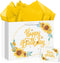 Nefrayd Sunflower Birthday Gift Bag Large with Card & Tissue Paper, Happy Birthday