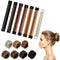 KISSBUTY Bun Maker (7 Count) - Hair Donut for French Twist, DIY Tool for Women and Girls