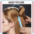 Teenitor 4pcs Pony Hair Tail Tools - Hair Loop Styling Tool for Women and Girls, Light Blue/Pink