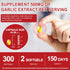 NIFEISHI (300 Count) 500mg 2-Year Aged Garlic Extract Capsules, Odorless, Garlic Supplement, Matured for Overall