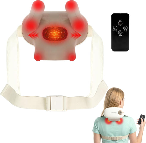 Rexyzen 2026 Cordless Neck Massager with Heat for Pain Relief Deep Tissue, 4D