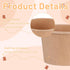 zisiueel 100 (8 oz) Pieces Ice Cream Cups Paper Disposable Sundae Bowls brown Paper Hot Cold Soup Snack Yogurt Dessert