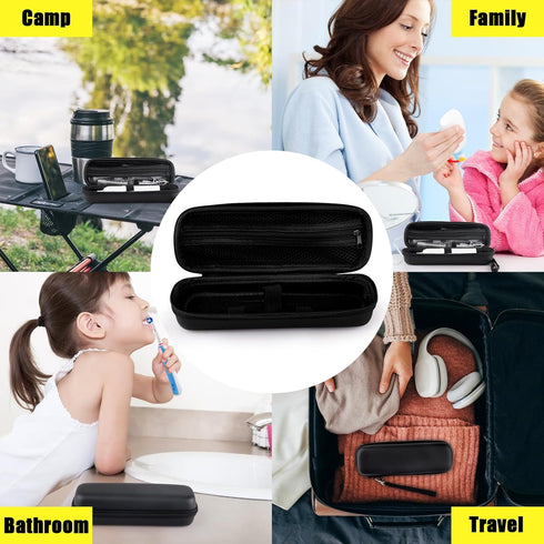 Hooqict Electric Toothbrush Travel Case for Oral-B Pro 1000, 2000, 3000, 3500, 1500, Protective Storage Bag