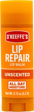 O'Keeffe's Lip Repair Stick, Unscented Lip Balm for Very Dry, Cracked Lips - 1 Pack Moisturizer