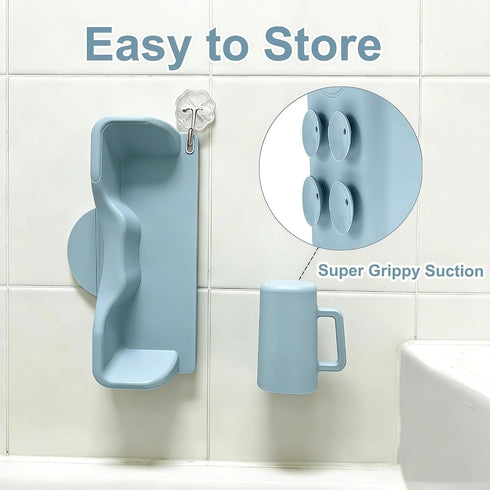 nestery Silicone Portable Shampoo Bowl, Hair Washing Station for Kids and Elderly with Rinse Cup & Scalp Massager, Hair