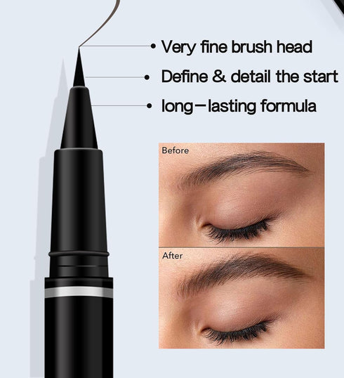 5 Colors Eyebrow Pencil, Multifunctional Ultra-Fine Liquid Eyeliner & Eyebrow Pencil, Long-Lasting Waterproof