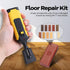 Wood Floor Furniture Scratch Repair Kit of 11 Colors Wax, Leepesx Laminate Repairing Kit with Melting Tool for Cracked Stone Crack Chip Ceramic Floor