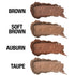 Palladio Brow Powder, Auburn, Soft and Natural Eyebrow Powder with Jojoba Oil & Shea Butter