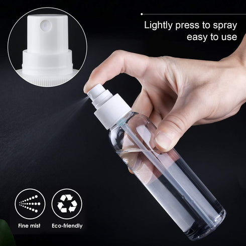 TRENDBOX 6 Pack Empty Transparent Plastic Fine Mist Spray Bottles (120 ml each)