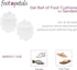 Foot Petals Ball of Foot Cushions, Long Lasting Pain Relief, Women's High Heel Insert 1 Pair, Gel with Toe Post