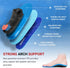 Heavy Duty Support Pain Relief Orthotics for 220+ lbs, Plantar Fasciitis High Arch Support Insoles for Men Women, Shock