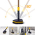 Yocada 2 in 1 Tub Tile Scrubber Brush with 58.2" Adjustable Pole, Stiff Bristles for Bathroom Cleaning