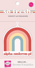 Alpha Omicron Pi Rainbow Air Freshener, 2/Pack, Flowers & Sunshine Scent