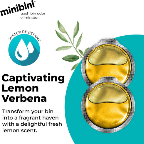 Flint MiniBini Odor Eliminating Device, 30 Day Deodorizer with Fresh Lemon Scent for Kitchen, Bathroom, Garbage Can