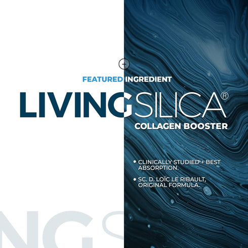 Living Silica Collagen Booster Capsules - Ultra High Absorption for Healthy Collagen, Joint Support, Glowing Skin