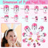 Kids Press on Nails, Thrilez 144Pcs Girls False Nails, Pre Glue Stick on Short Nails Decoration Gift for Ages 7-12