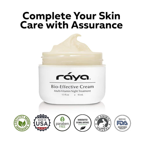 Raya SPA Bio-Effective Night Cream | Anti-Aging Facial Moisturizer for Deep Recovery & Wrinkle Repair