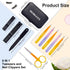 MORGLES 9 Pack Tweezers Set, Professional Nail Clippers and Tweezer Kit for Men and Women with Leather Travel Case
