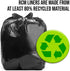 Aluf Plastics 33 Gallon 1.25 MIL Black Heavy Duty Trash Bags - Pack of 100, 33" x 39" for Industrial & Outdoor
