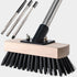 Heavy Duty Push Broom Stiff Bristle Broom Brush with Solid Wood Broom