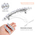 WHAVEL 2PCS Crystal Hair Barrettes for Women, Rhinestone Hair Clips French Barrette Wedding Accessories