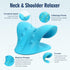 Neck Stretcher for Pain Relief, Cervical Traction Device Pillow for Muscle Relaxation and TMJ Pain Relief (Blue)