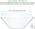 PLASTICPRO Disposable Square Plastic Medium Clear Serving Bowls Extra Heavy Duty for Party's Snack or Salad Bowl, Elegant Pack of 4 by PLASTICPRO