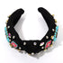 MOLOCH Western Headband for Women, Cowgirl Hat Stars Knotted Headband, Crystal Jeweled Hair Accessories