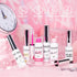 RARJSM Gel Liner Nail Art Polish Set of 6pcs, Popular Colors Black White Pink Rose Red Glitter Silver Gold, 8ml for DIY