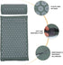 Set Acupressure Massage Mat and Pillow with Non-Slip Yoga Mat Gray, Practical Acupoint Massage Cushion for Back