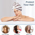 Microfiber Hair Towel Wrap - Soft Lightweight Hair Turban, Super Absorbent Quick Dry Hair Towels for Women