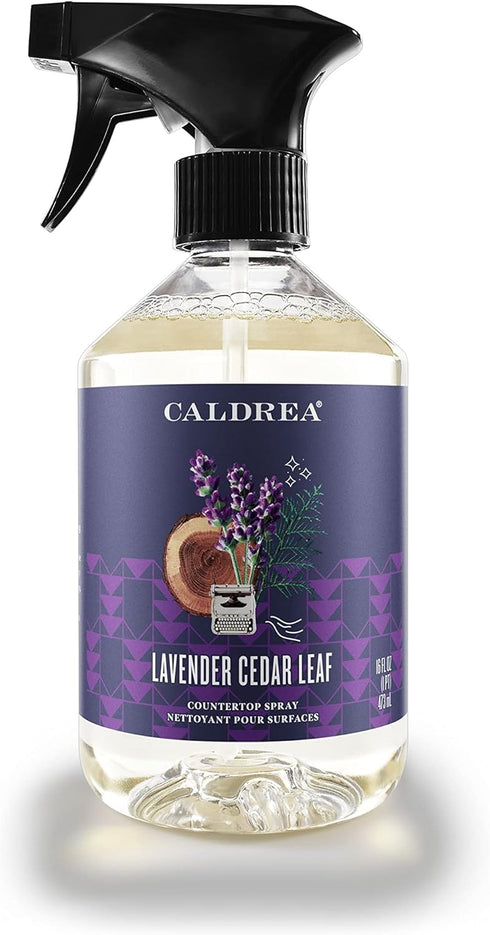 Caldrea Multi-surface Countertop Spray Cleaner, Lavender Cedar Leaf Scent, 16 Oz Made with Vegetable Protein